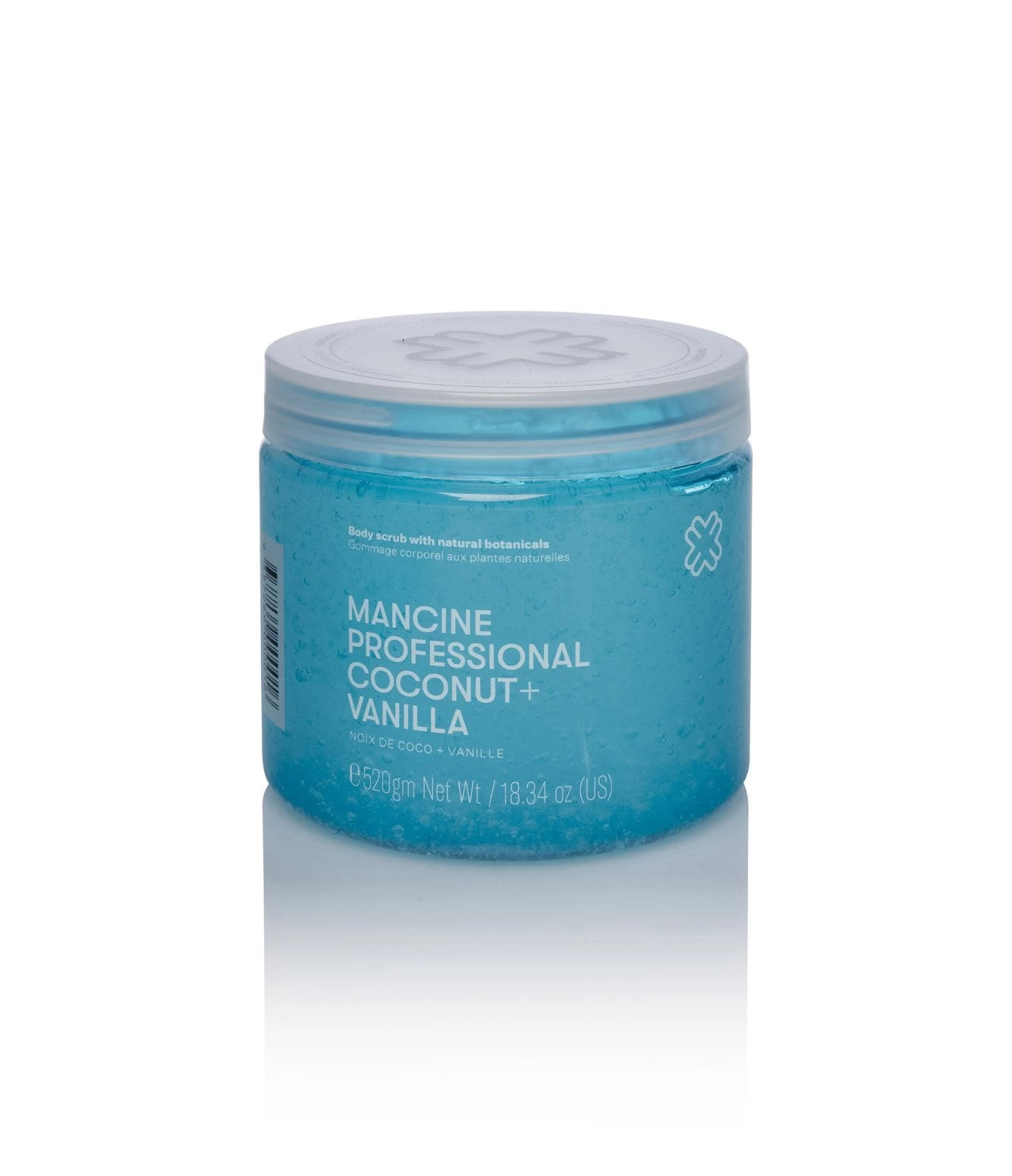 MANCINE Coconut & Vanilla Hot Salt Body Scrub 520g 1 MANCINE Coconut & Vanilla Hot Salt Body Scrub 520g