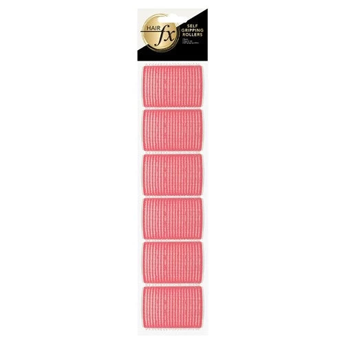 HAIR FX Self Gripping Rollers 44mm Pink 6pc 1 HAIR FX Self Gripping Rollers 44mm Pink 6pc