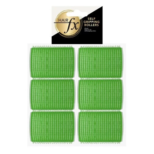 HAIR FX Self Gripping Rollers 48mm Green 12pc 1 HAIR FX Self Gripping Rollers 48mm Green 12pc