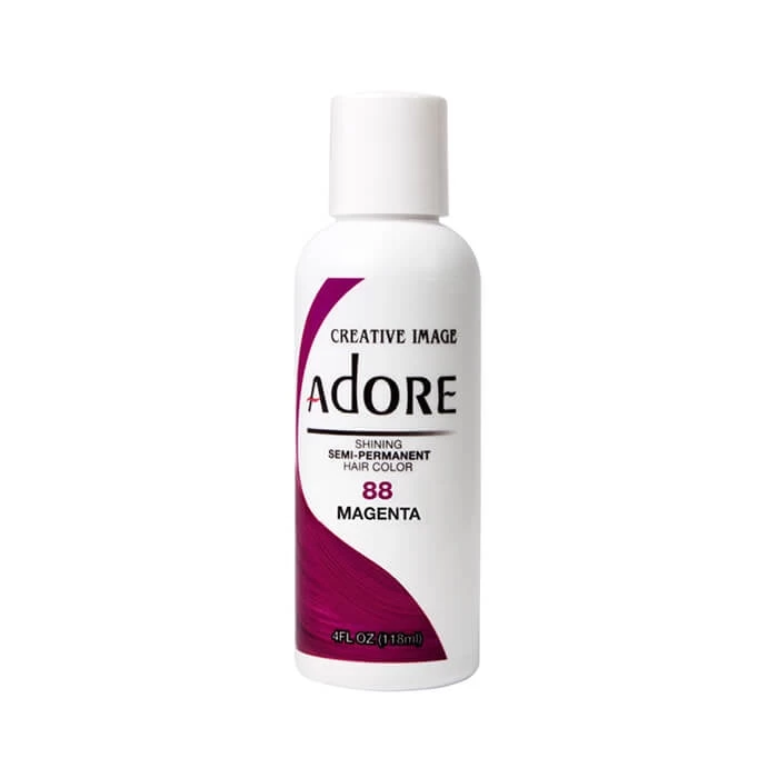 ADORE Semi Permanent Hair Colour Magenta #88 118ml 1 ADORE Semi Permanent Hair Colour Magenta #88 118ml