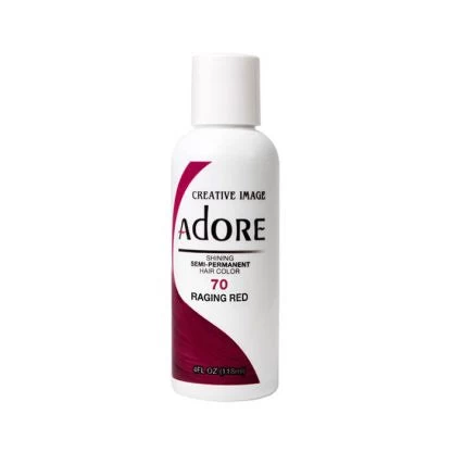 ADORE Semi Permanent Hair Colour Raging Red #70 118ml 1 ADORE Semi Permanent Hair Colour Raging Red #70 118ml