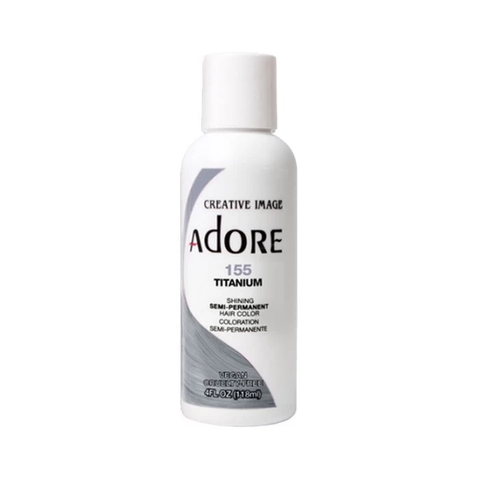 ADORE Semi Permanent Hair Colour Titanium #155 118ml 1 ADORE Semi Permanent Hair Colour Titanium #155 118ml