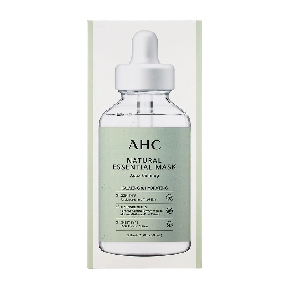 AHC Natural Essential Mask Aqua Calming 5pc 1 AHC Natural Essential Mask Aqua Calming 5pc