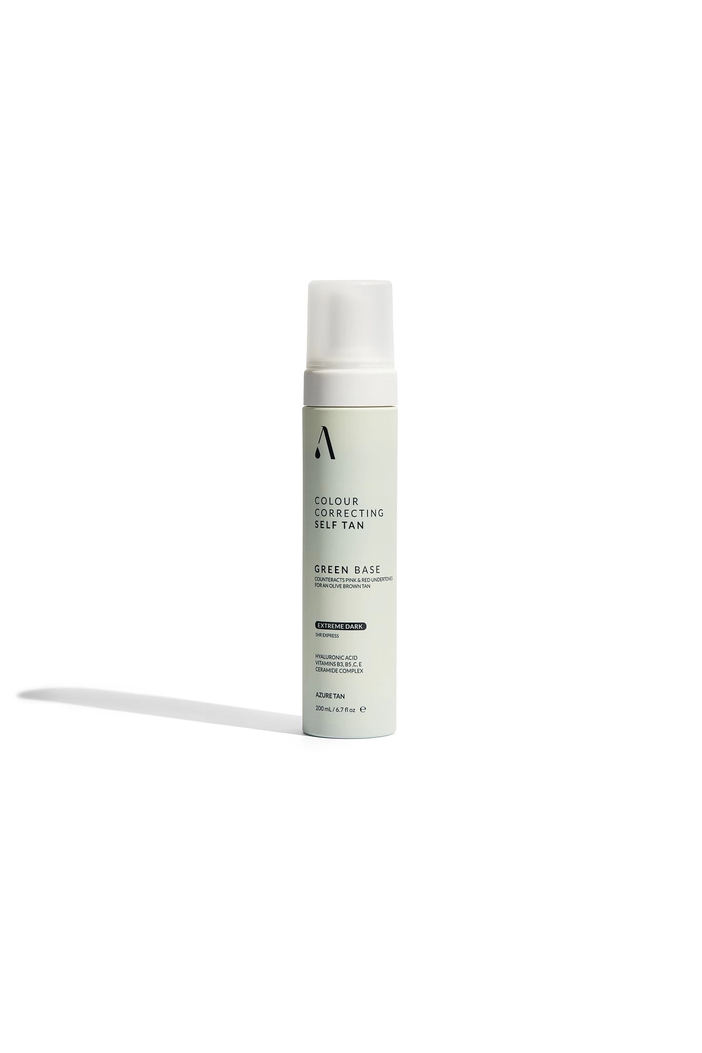 AZURE TAN Green Base Self Tan Mousse Extreme Dark 200ml 1 AZURE TAN Green Base Self Tan Mousse Extreme Dark 200ml
