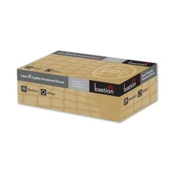 BASTION Latex White Powder Free Gloves 100pc