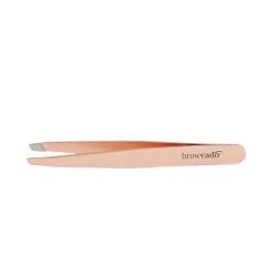 CARONLAB Browvado Rose Gold Slanted Tweezers
