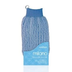 CARONLAB Milano Exfoliating Mitt -Beauty Salon Store CARON Milano Mitt Light Blue