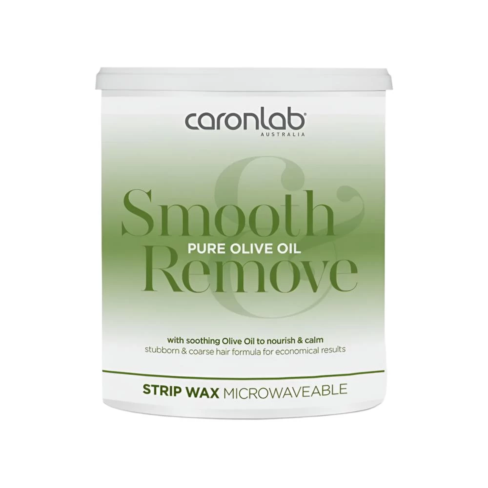 CARONLAB Pure Olive Oil Strip Wax Microwaveable 800ml 1 CARONLAB Pure Olive Oil Strip Wax Microwaveable 800ml