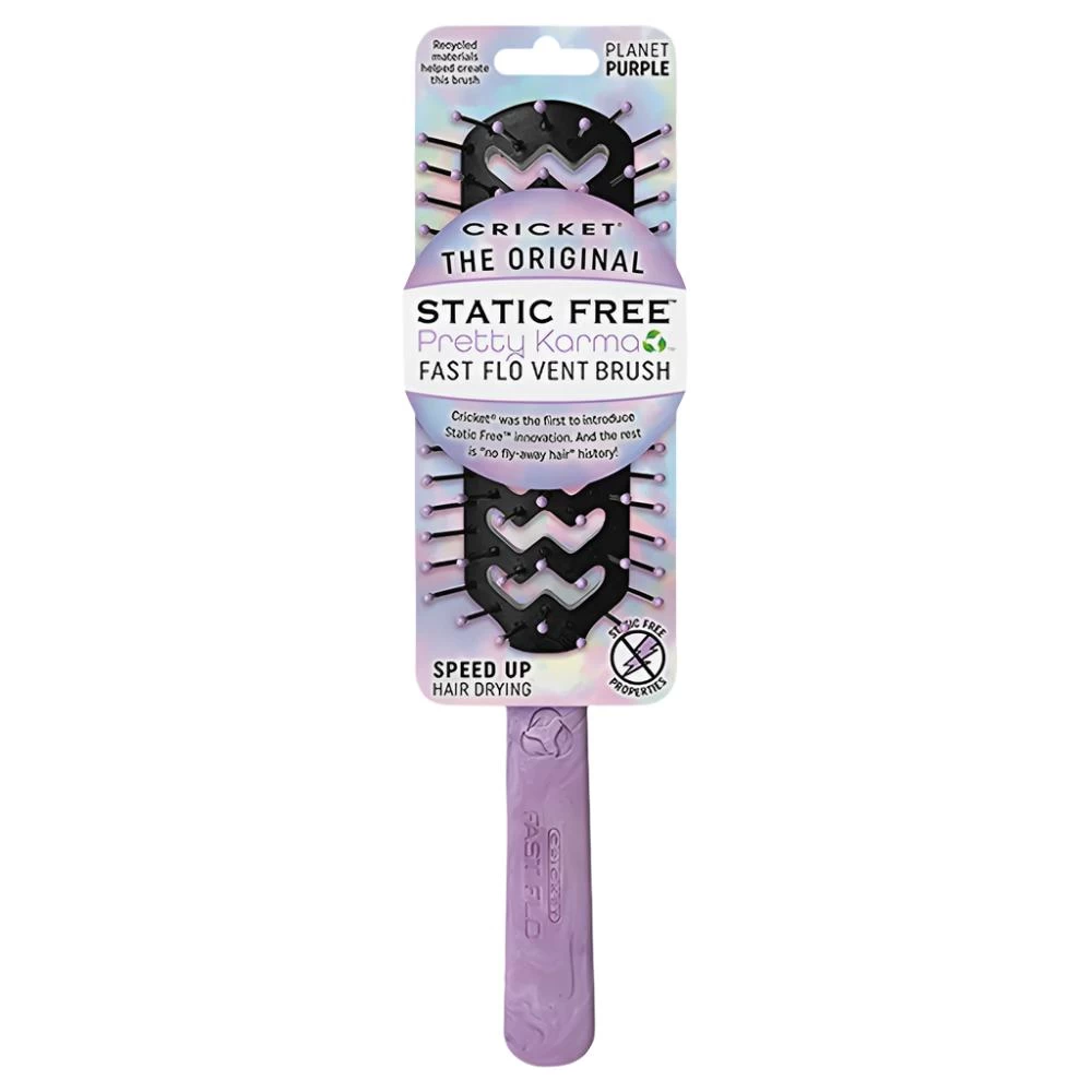 CRICKET Fast Flo Vent Brush Pretty Karma Lavender 1 CRICKET Fast Flo Vent Brush Pretty Karma Lavender