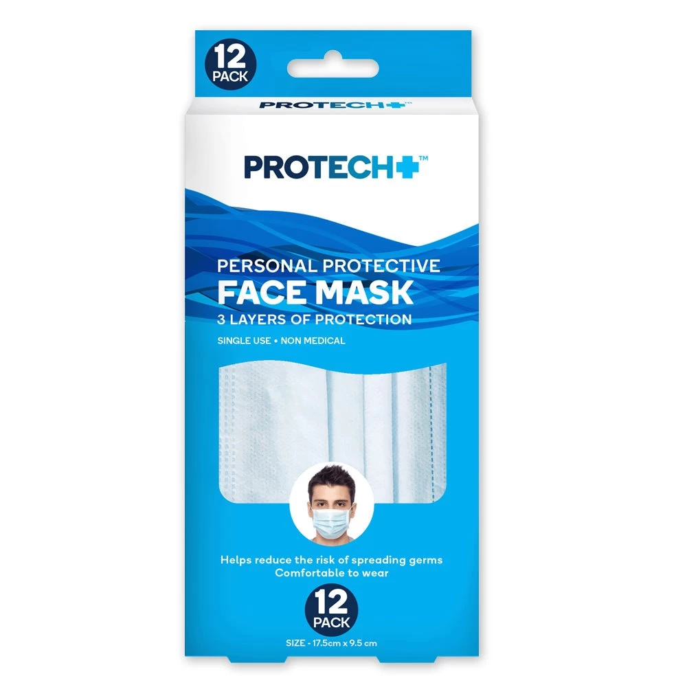 PROTECH+ Disposable Face Masks 1 PROTECH+ Disposable Face Masks