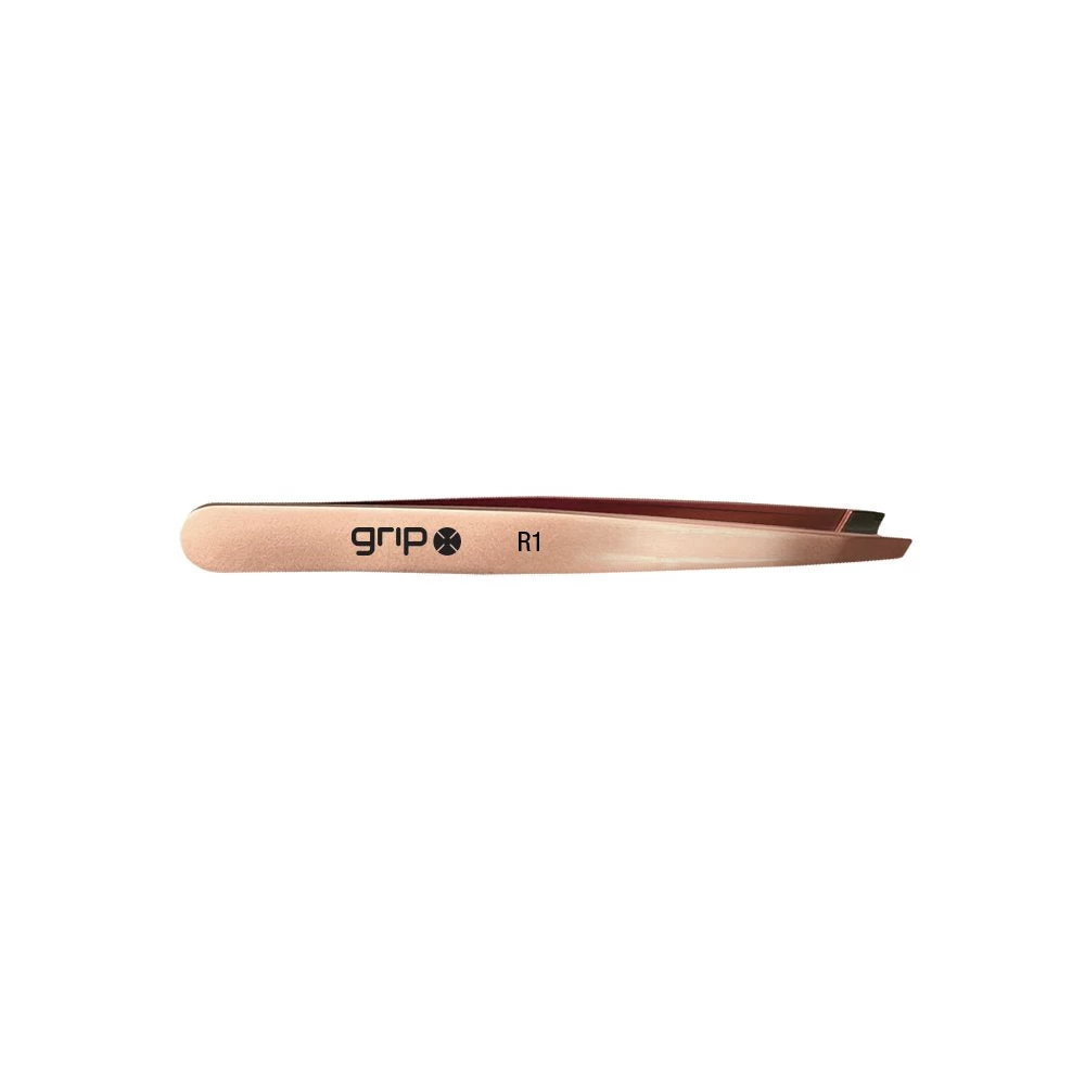 Grip® Tweezers Slanted Tip Rose Gold R1 1 Grip® Tweezers Slanted Tip Rose Gold R1