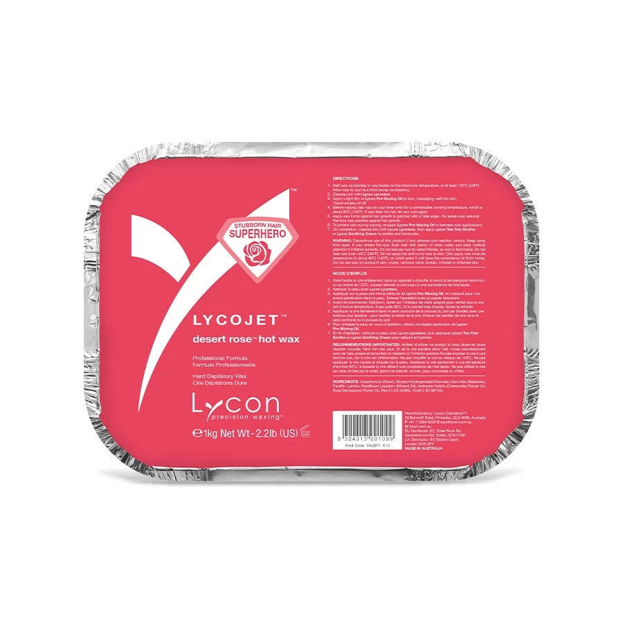 LYCON Lycojet Desert Rose Hot Wax 1kg 1 LYCON Lycojet Desert Rose Hot Wax 1kg