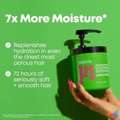 MATRIX Food For Soft Rich Hydrating Treatment Mask 500ml -Beauty Salon Store MATRIX FOODFORSOFT Mask Info1