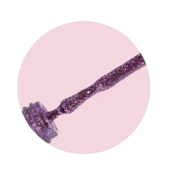 MITTY Glitter Gel Polish Popping Purple