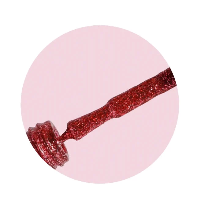 MITTY Glitter Gel Polish Ruby Kiss 1 MITTY Glitter Gel Polish Ruby Kiss