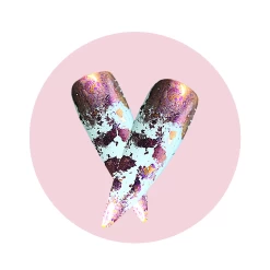 MITTY Shattered Chrome Powder Plum