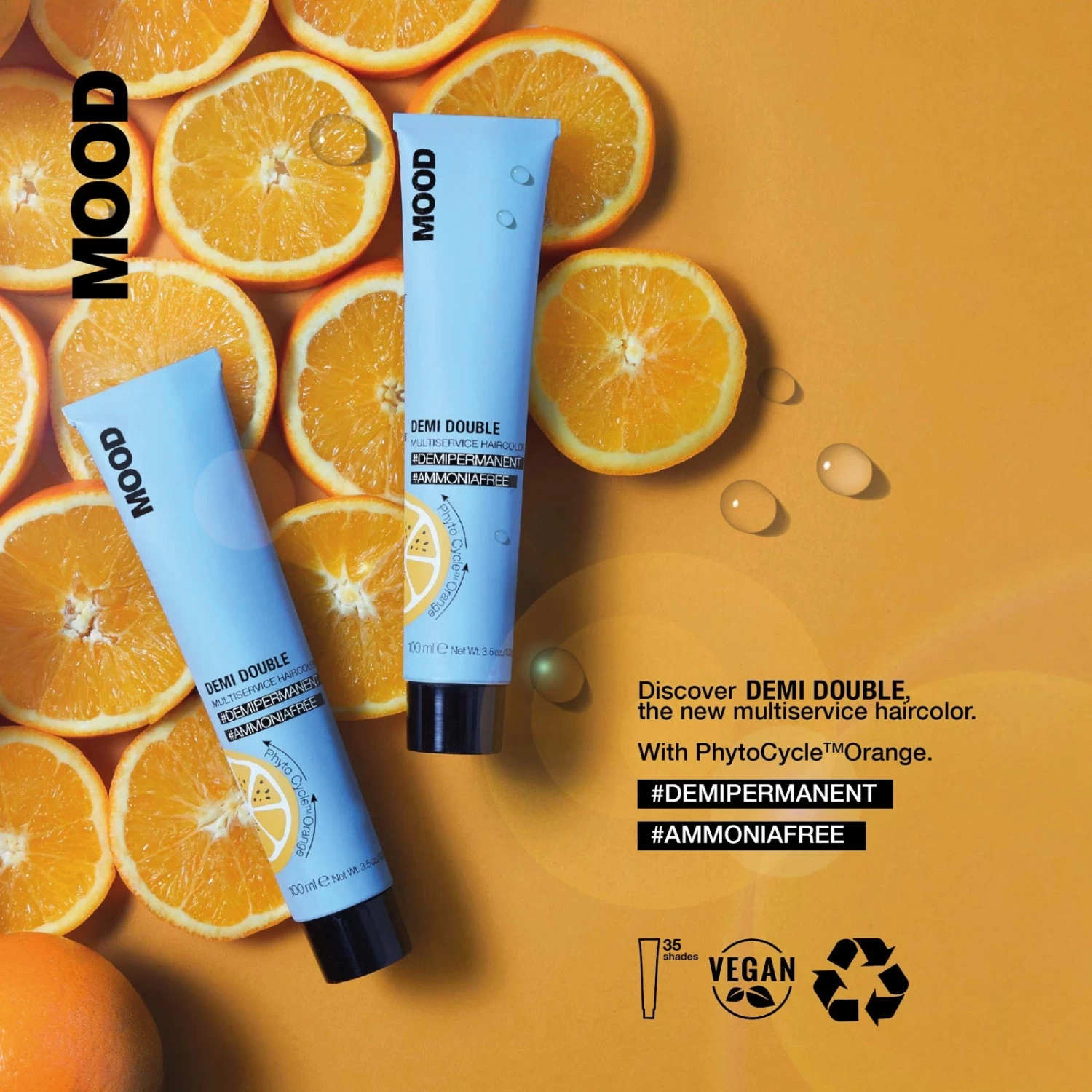 MOOD Demi Double Color Cream 100ml 2 MOOD Demi Double Color Cream 100ml - Image 2