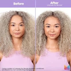 MATRIX Unbreak My Blonde Conditioner 12 MATRIX Unbreak My Blonde Conditioner -Beauty Salon Store Matrix 2022 Unbreak My Blonde Before After Paige Front 2000x2000 1