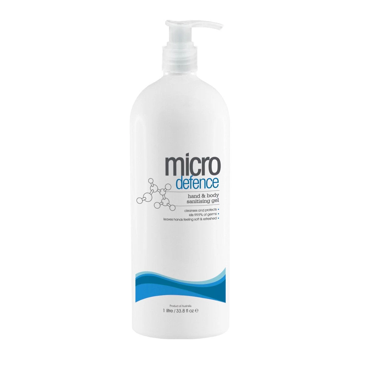 CARONLAB Micro Defence Hand & Body Sanitising Gel 1L 1 CARONLAB Micro Defence Hand & Body Sanitising Gel 1L