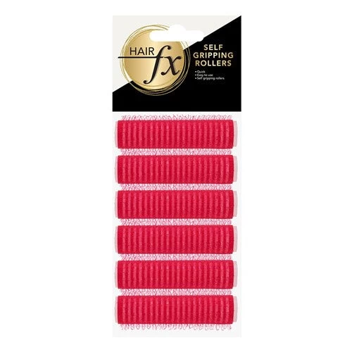 HAIR FX Self Gripping Rollers 13mm Red 6pc 1 HAIR FX Self Gripping Rollers 13mm Red 6pc