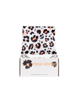 FOXY BLONDES Snow Leopard Pop Up Foil 500 Sheets 15cm X 27cm