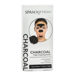 SPASCRIPTIONS Charcoal Triple Cleansing Strips 12pc